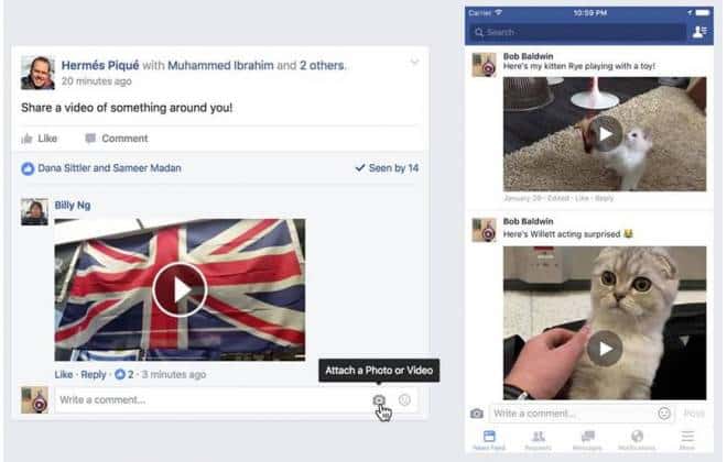 Facebook agora permite fazer comentários em vídeo 5